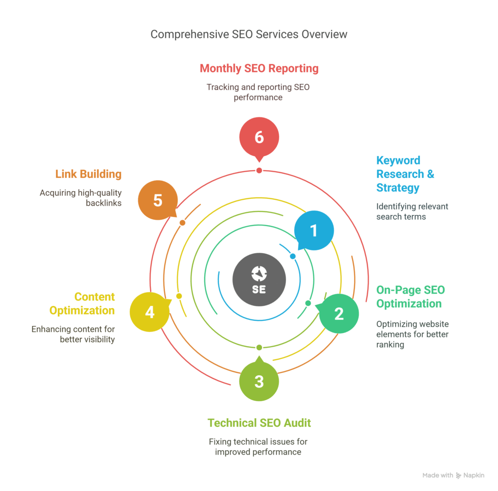 Whats Included in Our SEO Services visual selection